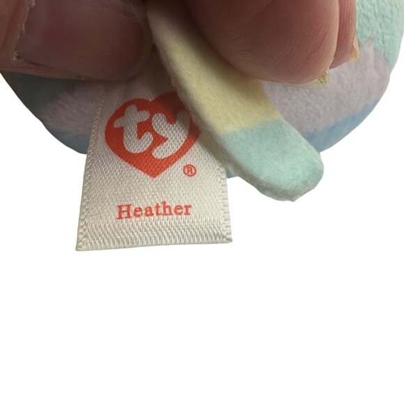 Ty Squishy Beanies Heather Cat Clip-On Plush 3" - Picture 3 of 6